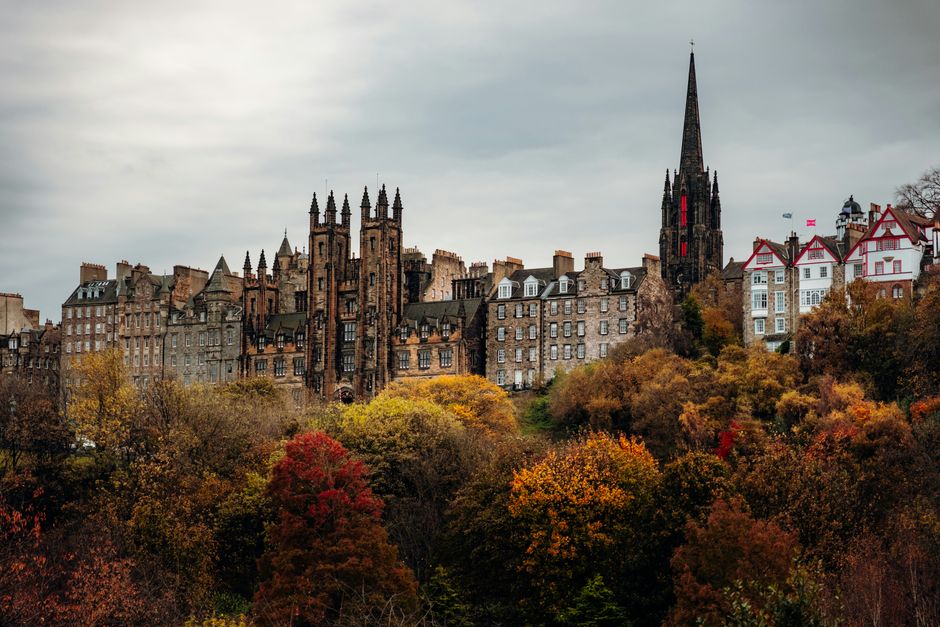 Edinburgh Old Town rooftops and spires